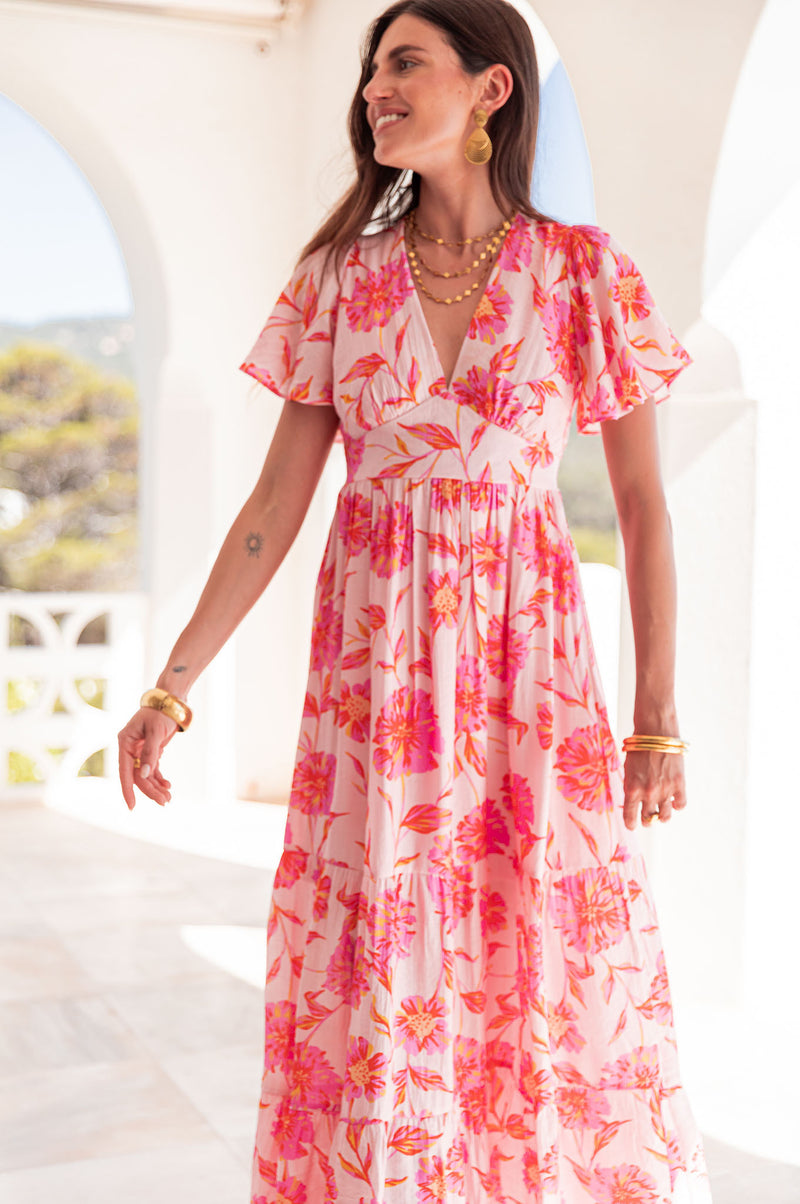 JULYA Rose - Robe Longue