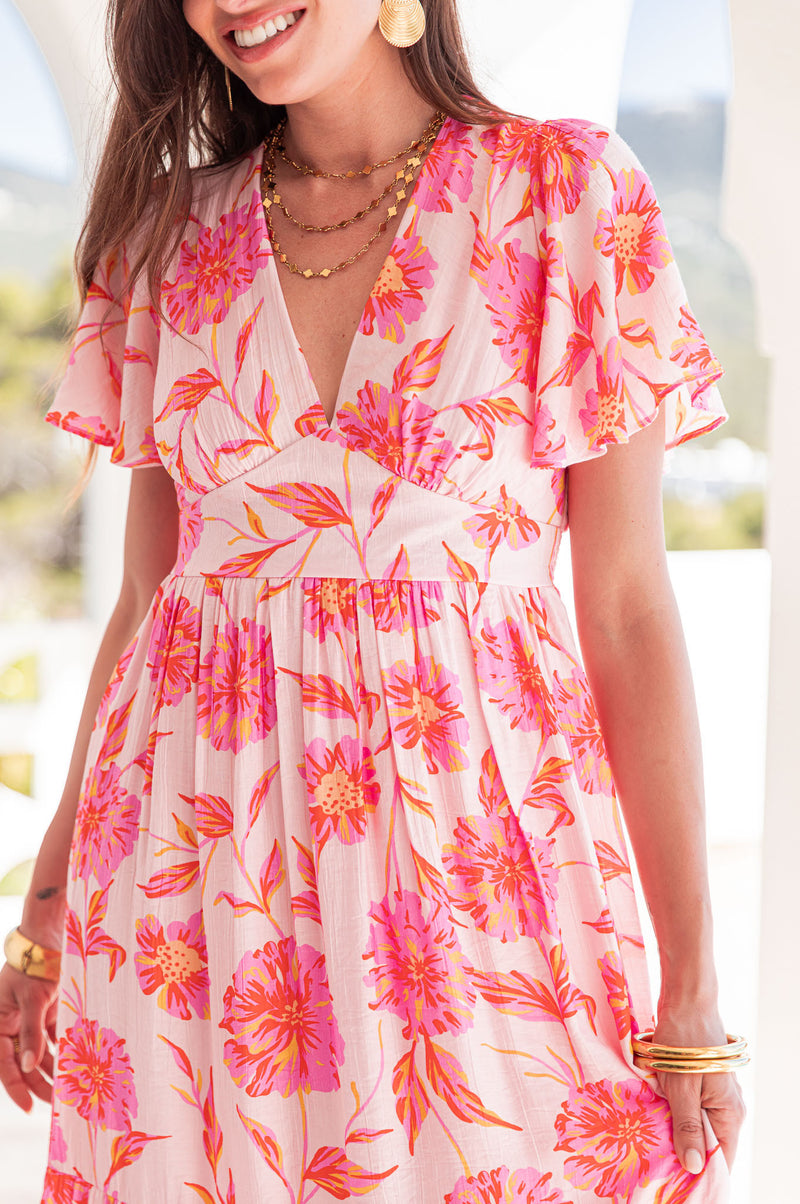 JULYA Rose - Robe Longue