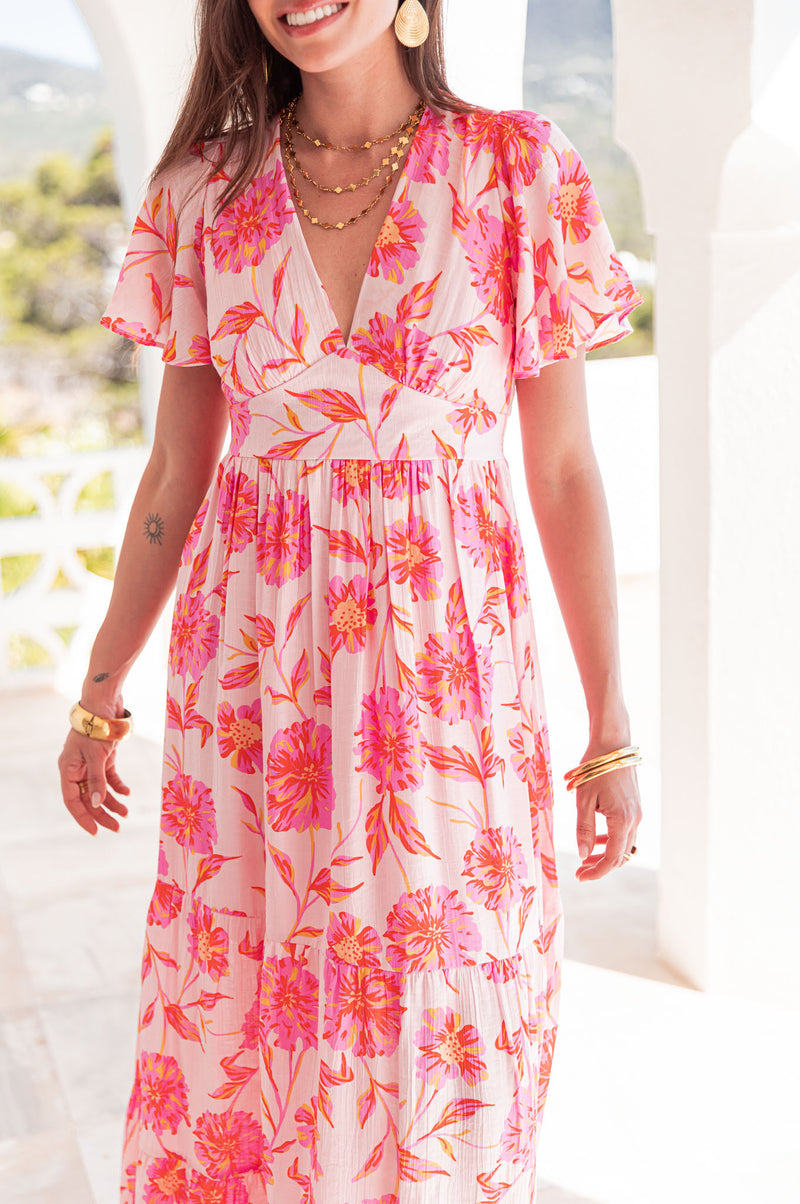 JULYA Rose - Robe Longue