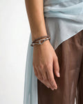 Pulsera Jumbo Hermès Vintage de Piel Trenzada