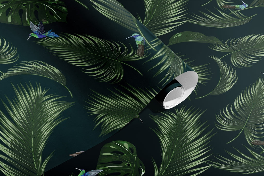 Jungle Wallpaper - Teal
