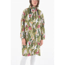 Trench Jungle Motif Chemung Oversized Trench With Extractable Hood