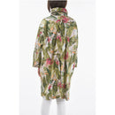 Trench Jungle Motif Chemung Oversized Trench With Extractable Hood