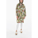 Trench Jungle Motif Chemung Oversized Trench With Extractable Hood