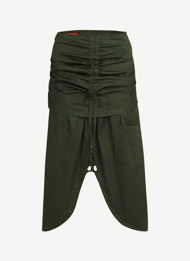 Thebe Magugu - Jupe Avec Studs - Dark Green - Femme