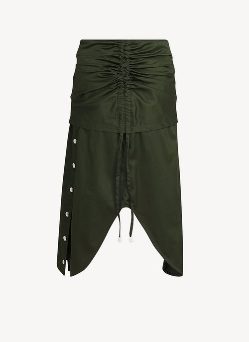 Thebe Magugu - Jupe Avec Studs - Dark Green - Femme