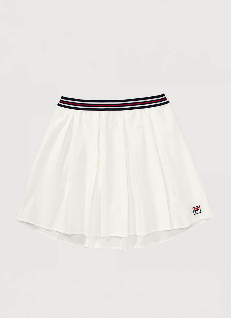 Fila - Jupe Cais Pleated - Blanc De Blanc - Femme