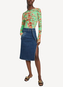 Stella Mccartney - Jupe En Jean Vintage Wrap - Bleu - Femme