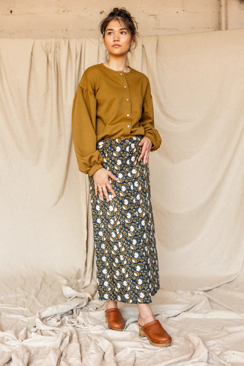 Jupe Gotama - Éventail Orage - Femme