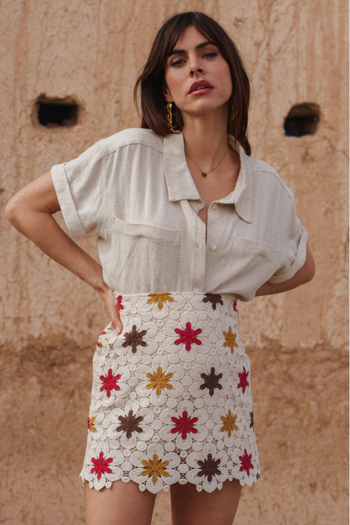 Skirt Jason Guipure Ecru