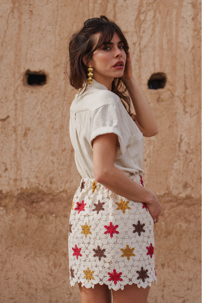 Skirt Jason Guipure Ecru