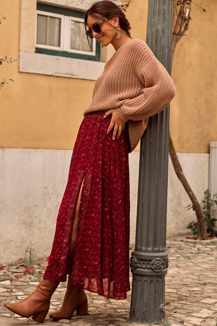 JUPE LOUANE MASSIMA ROUGE