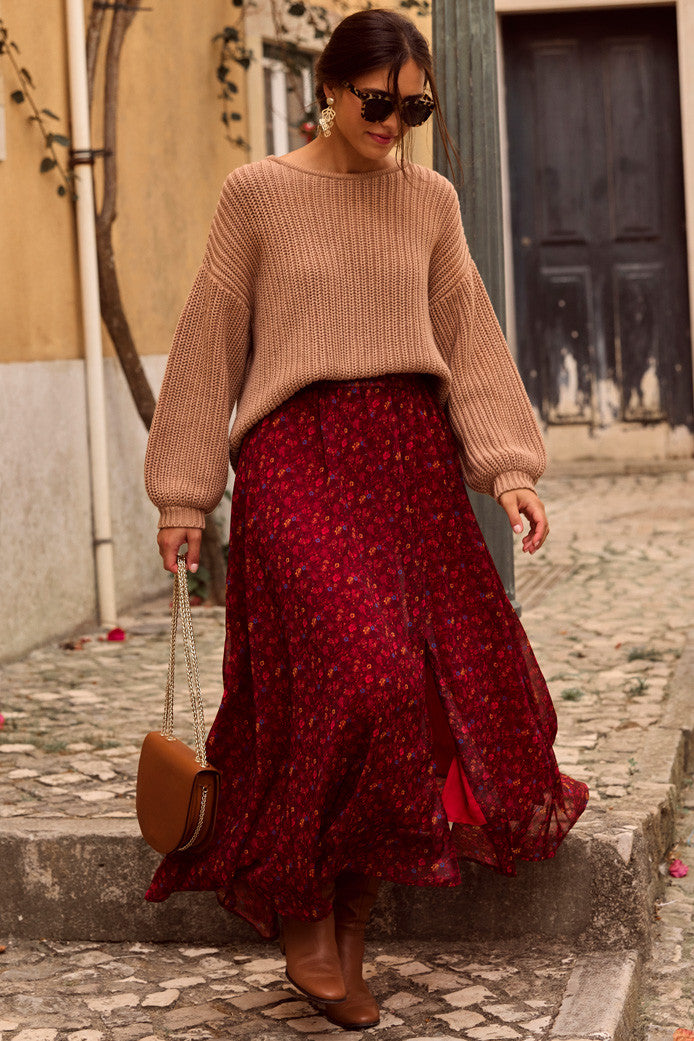 JUPE LOUANE MASSIMA ROUGE