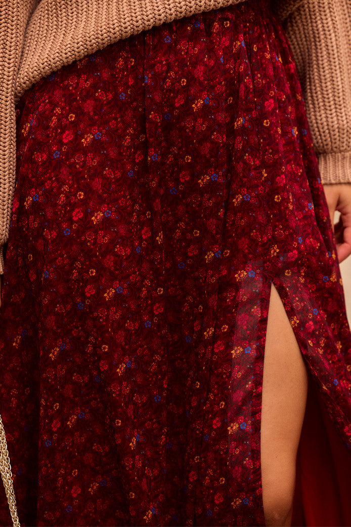 JUPE LOUANE MASSIMA ROUGE