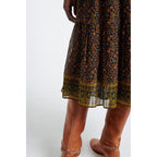 Falda Midi Soledad - Marino