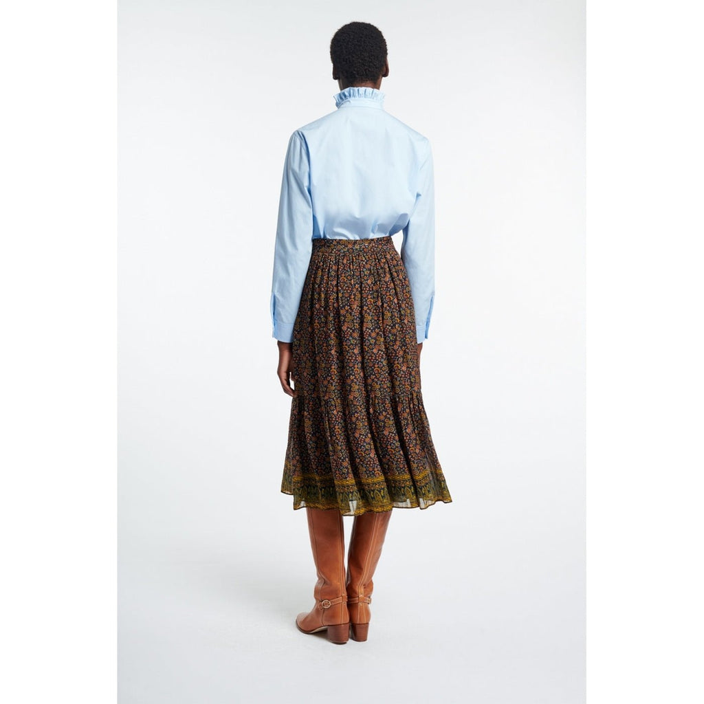 Falda Midi Soledad - Marino