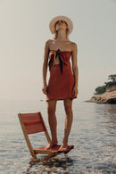 Lin Nais Skirt Skirt - Terracotta