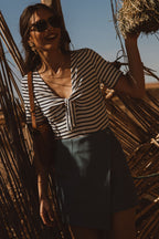 FALDA PANTALÓN MILEY DENIM CLARO