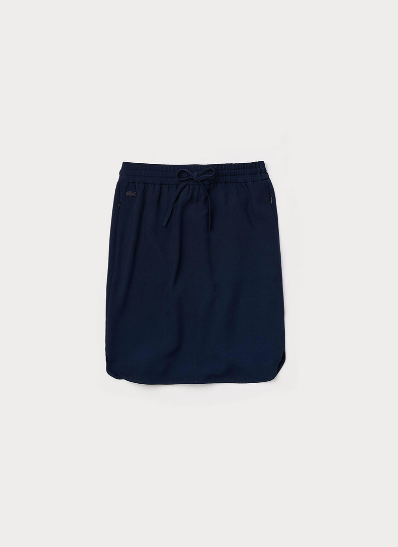 Lacoste - Jupe Trapeze Courte - Marine - Femme