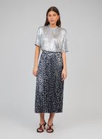 Jupe Midi Justaly Marine