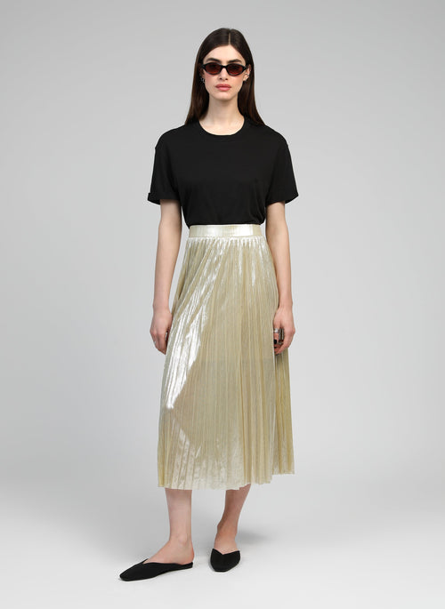Justinna White Midi Skirt