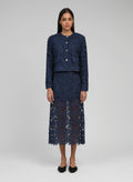 Jupe Midi Juvy Marine