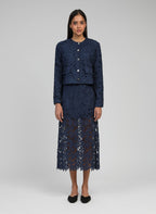 Jupe Midi Juvy Marine