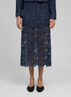 Jupe Midi Juvy Marine