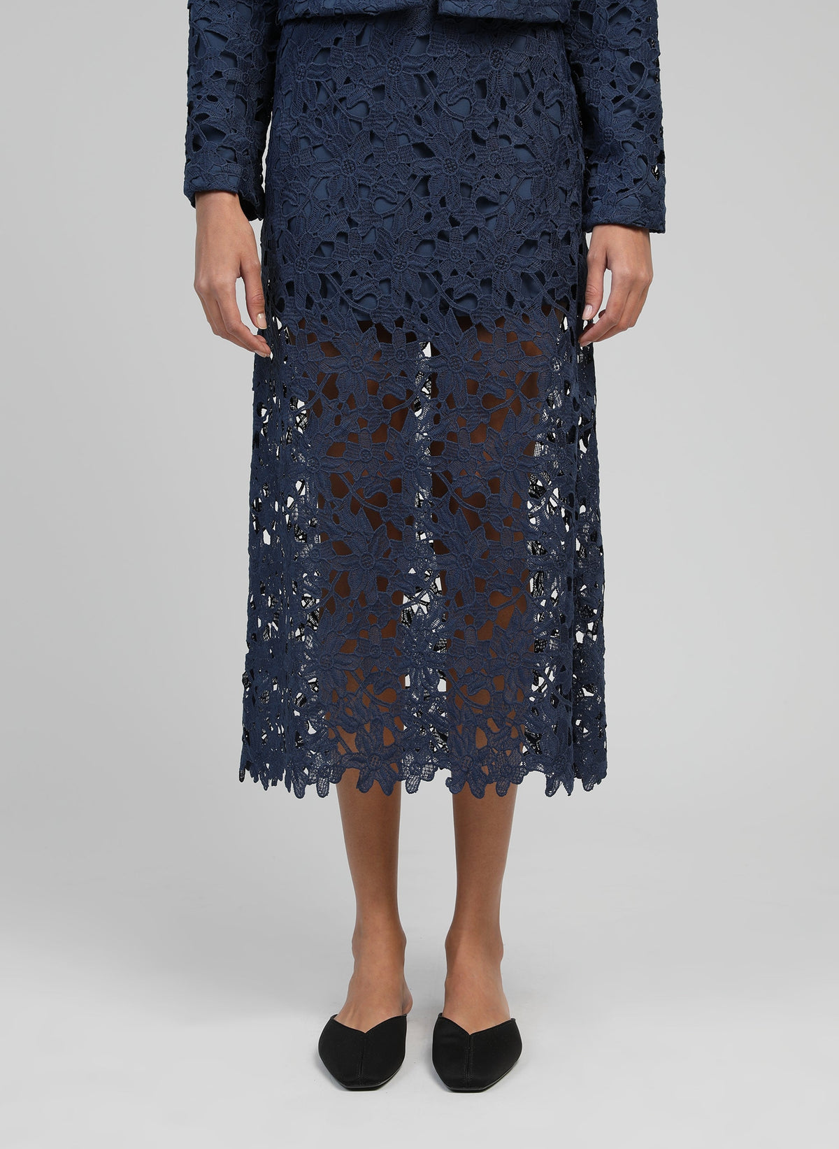 Jupe Midi Juvy Marine
