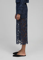 Jupe Midi Juvy Marine