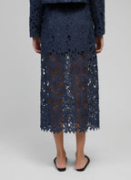 Jupe Midi Juvy Marine