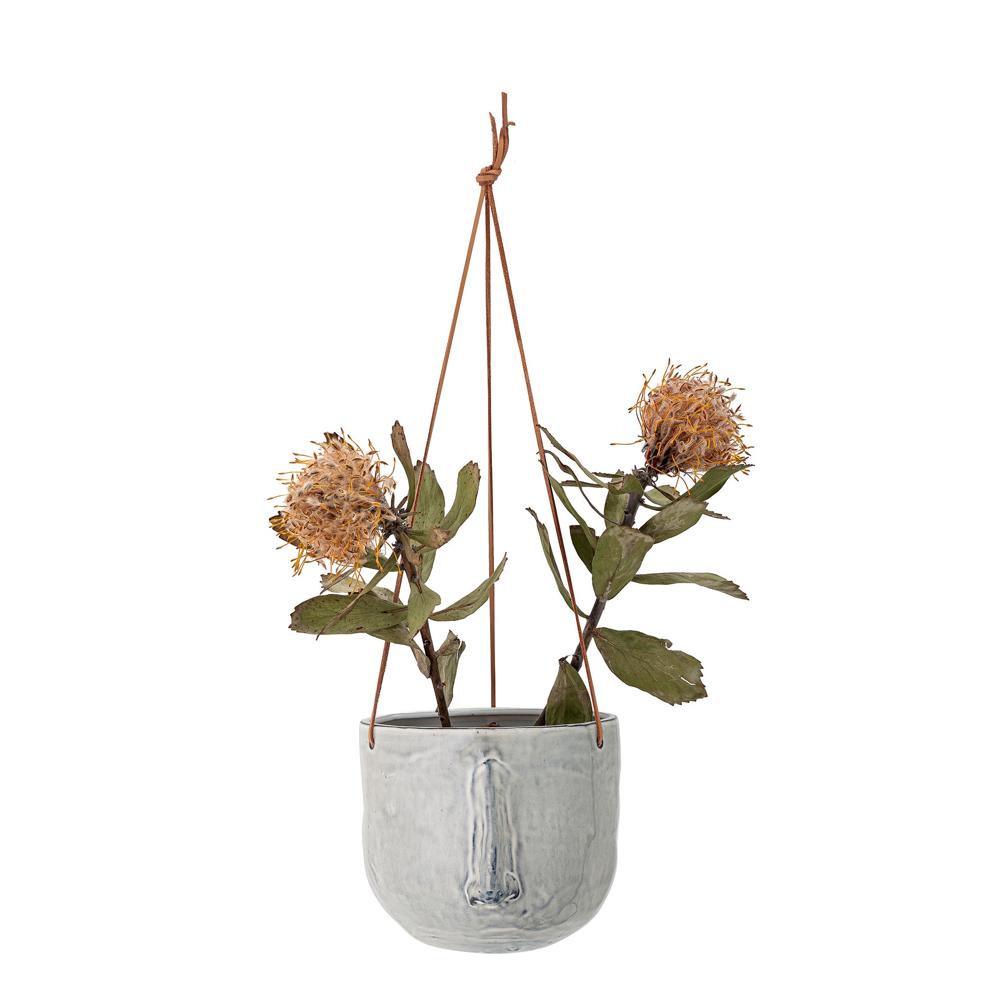 Ileana - Hanging Plant Pot - Grey - Stoneware