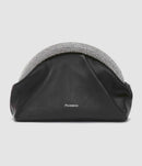 Jw Anderson - Pochette The Bumper-Clutch Cuir Crystal Noir - Femme