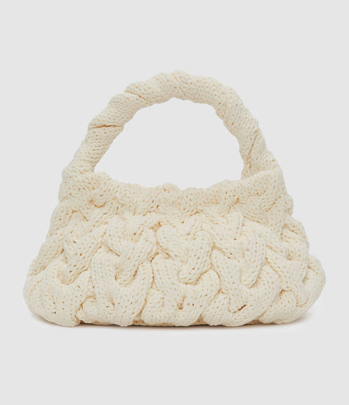 Jw Anderson - Sac Cable Knit Off White - Femme