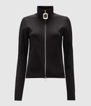 Jw Anderson - Cardigan Fitted Zip Up Black - Femme