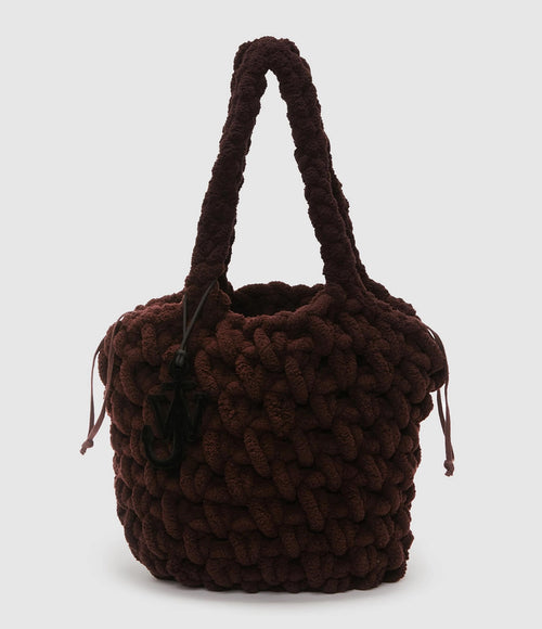 Jw Anderson - Cabas Blanket Shopper Xl Dark Brown - Femme