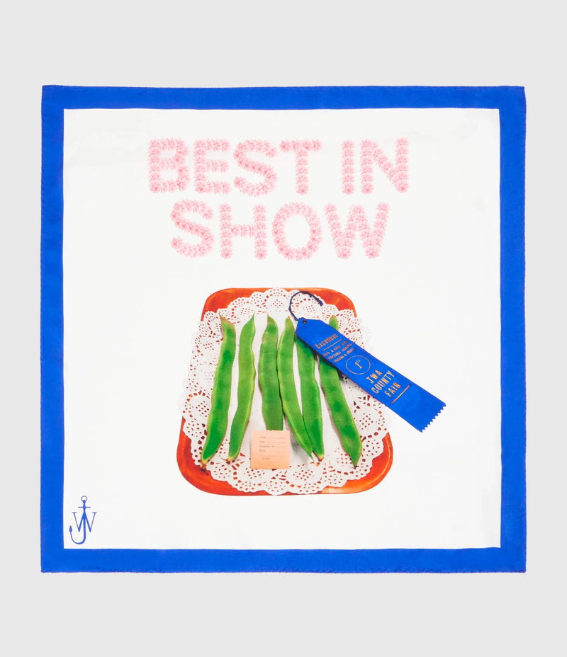 Jw Anderson - Foulard White Blue - Femme