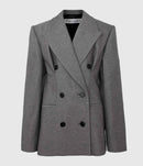 Jw Anderson - Blazer Hourglass Tailored Grey - Femme