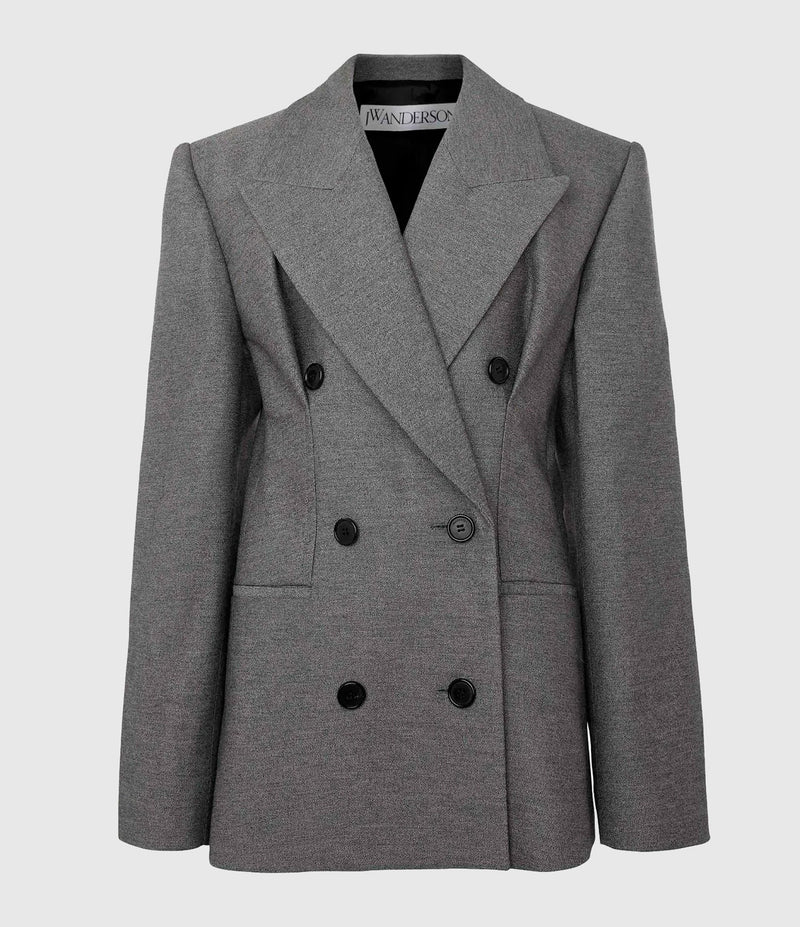 Jw Anderson - Blazer Hourglass Tailored Grey - Femme