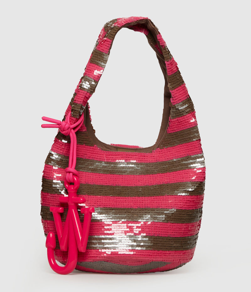 Jw Anderson - Sac Mini Sequin Khaki Pink - Femme