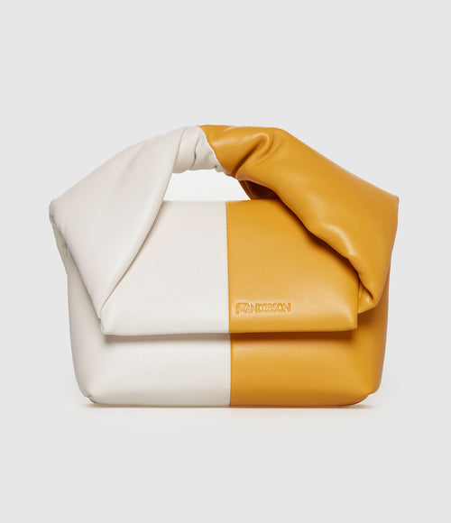 Jw Anderson - Sac Twister Small Cuir Cream Mustard - Femme