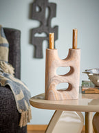 Lodi - Candle Holder - Natural - Sandstone