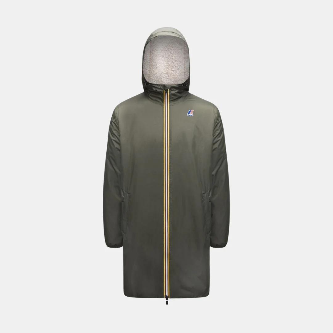 Chaqueta K-Way Rain Le Vrai 3.0 Eiffel Orsetto Green Blackish - Verde - Unisex