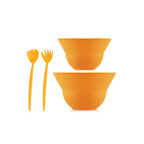 Set of 2 Topee Salad Bowls with Servers - 3L & 4.9L - Yolk