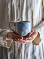 Estella - Set of 6 Cups - Blue - Stoneware