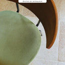 Chaise pour îlot central Jade en velours côtelé vert kaki 64.5 cm (lot de 2)