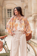 KARA Jaune - Blouse Fleurie