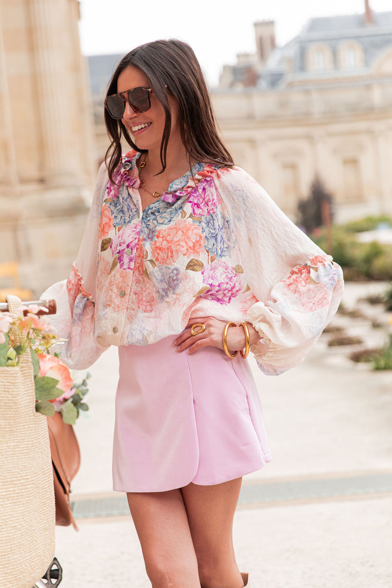 KARA Rose - Blouse Fleurie