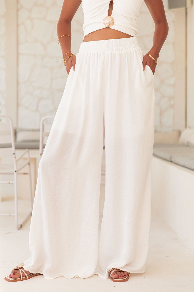 KAREN White - Fluid Pants