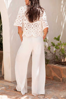 KAREN White - Fluid Pants